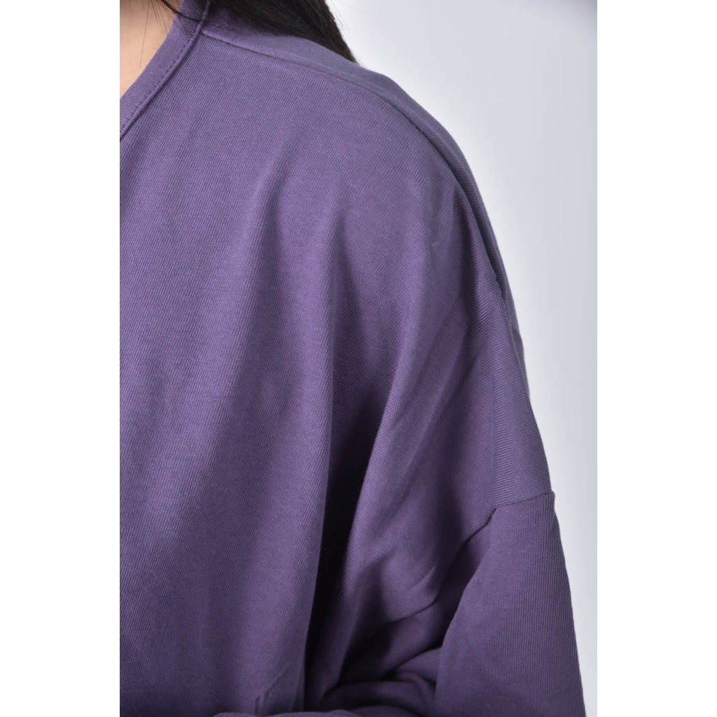 (2XL) yoom韓牌寬鬆紫色長袖上衣二手衣, , large
