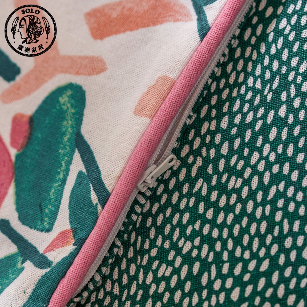 【SOLO Vintage】LCW Home 45x45cm Fruit Printed Pillow Cover Home Decor, , large