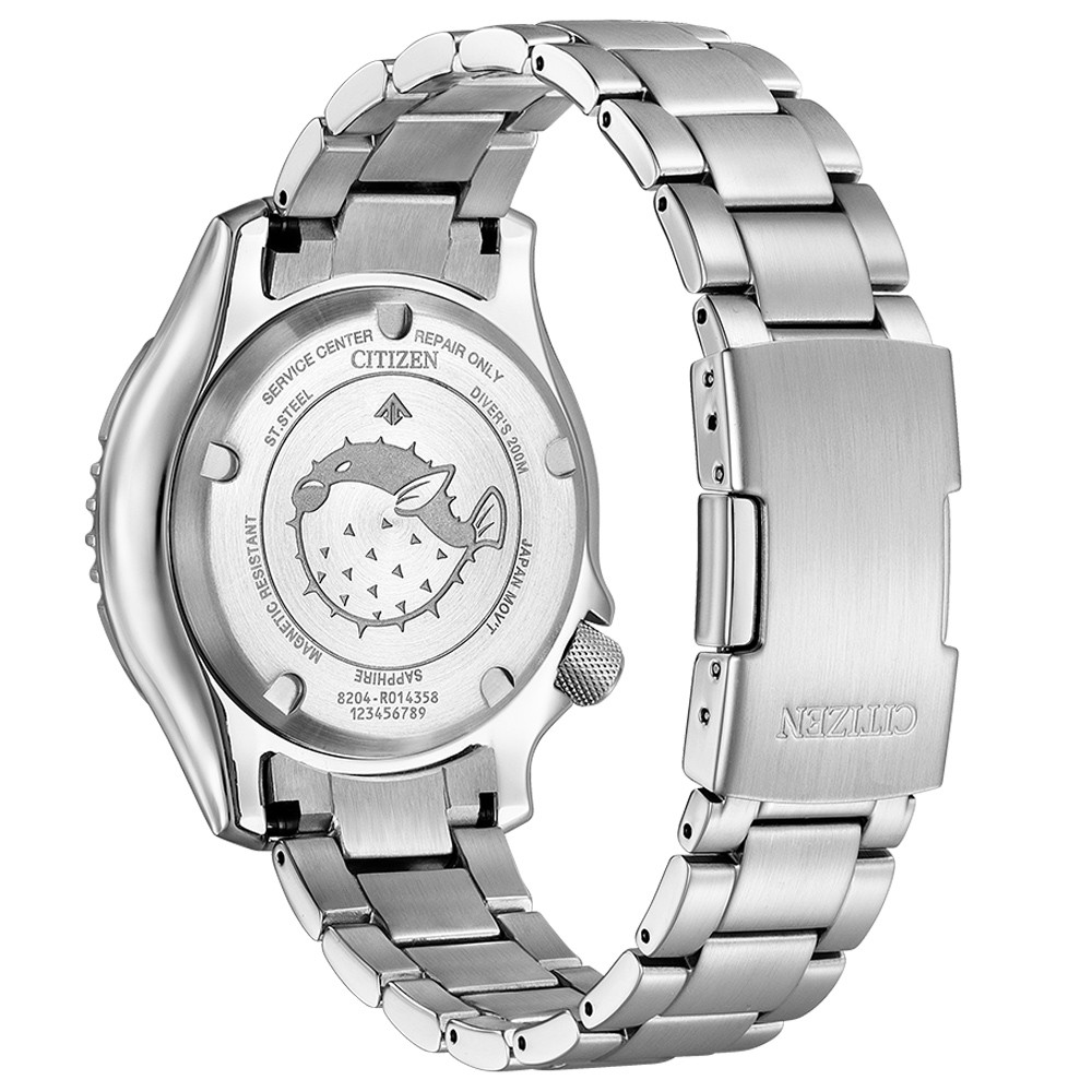 CITIZEN 星辰 PROMASTER 亞洲限定 鋼鐵河豚EX Plus 潛水機械錶 NY0131-81X, , large