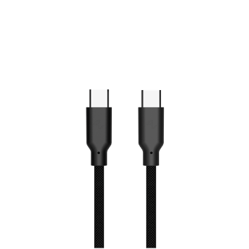 [OneMore Co., Ltd.] Allite Easy Cable Magnetic Storage Braided Fast Charging Cable (USB-C to USB-C) Textured Black, , large