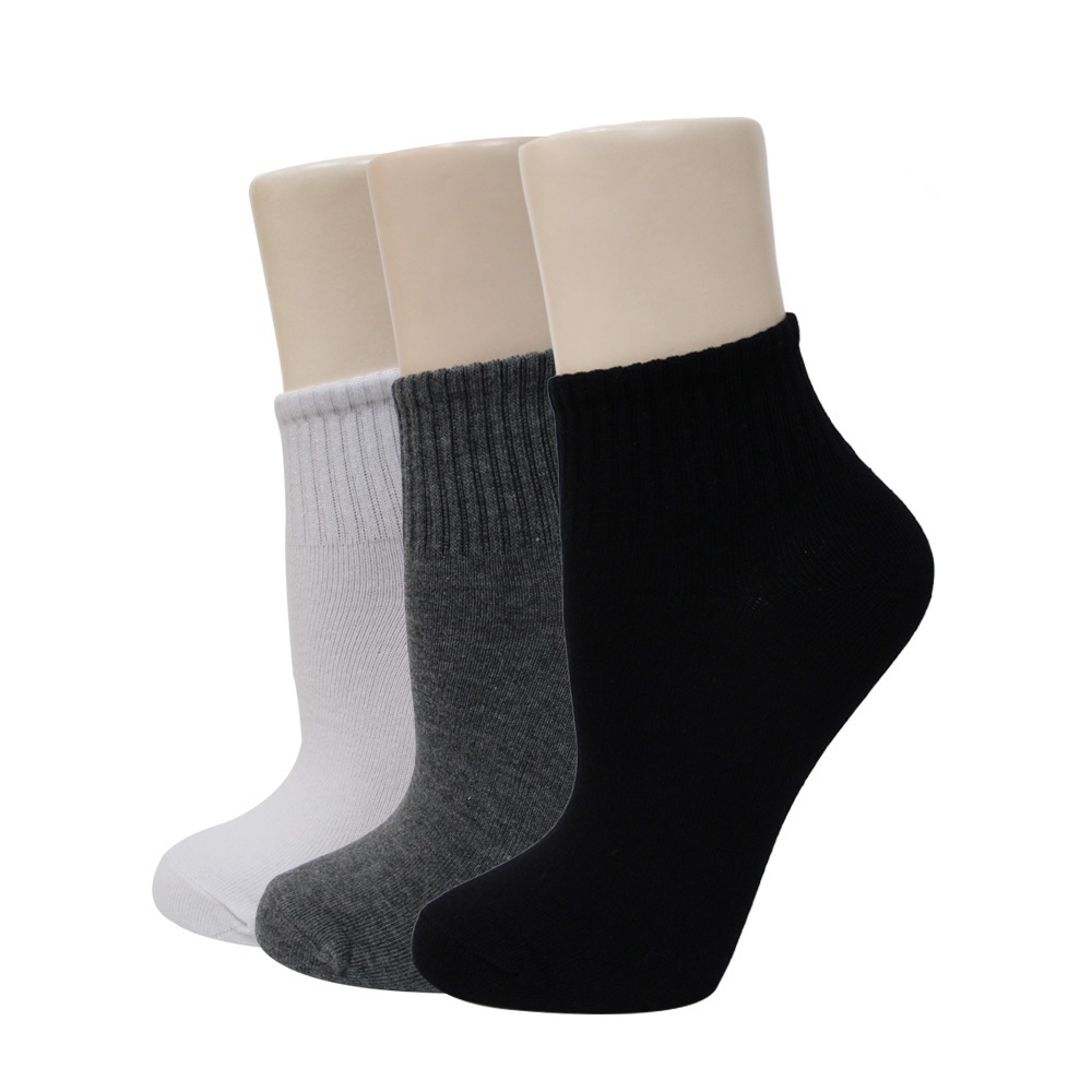 【BVD】1/2中性休閒襪<漂白>B221 短襪 女襪, 漂白,22-25CM, large