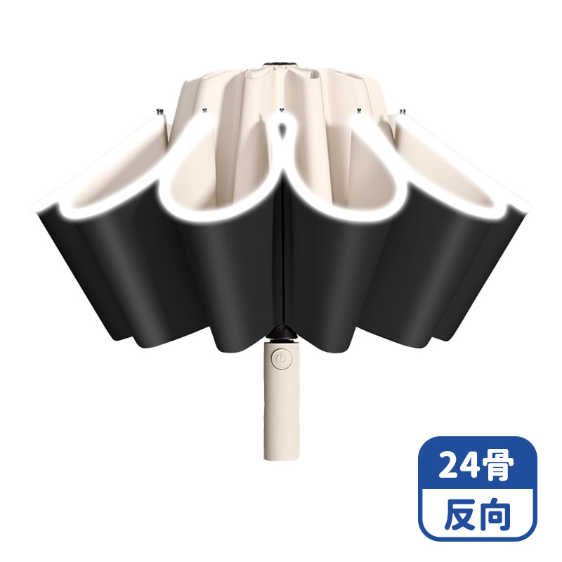 【咪咪購物】VID 雨傘 折疊傘 24骨｜自動反向｜梧桐米｜開車族必備