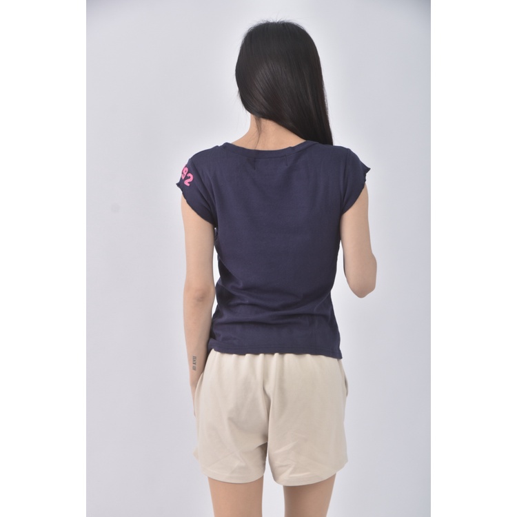 (S) abercrombie fitch棉質純棉藍色短袖上衣二手衣, , large