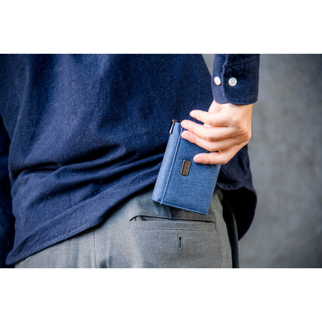 【MQ】Yamagata Fine Herringbone Zipper Short Clip, , large