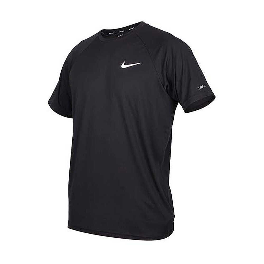 NIKE ESSENTIAL 成人男性短袖防曬衣 健身 訓練 跑步 戶外 運動 吸汗 乾爽 透氣 彈性 黑 灰 白 紅, , large