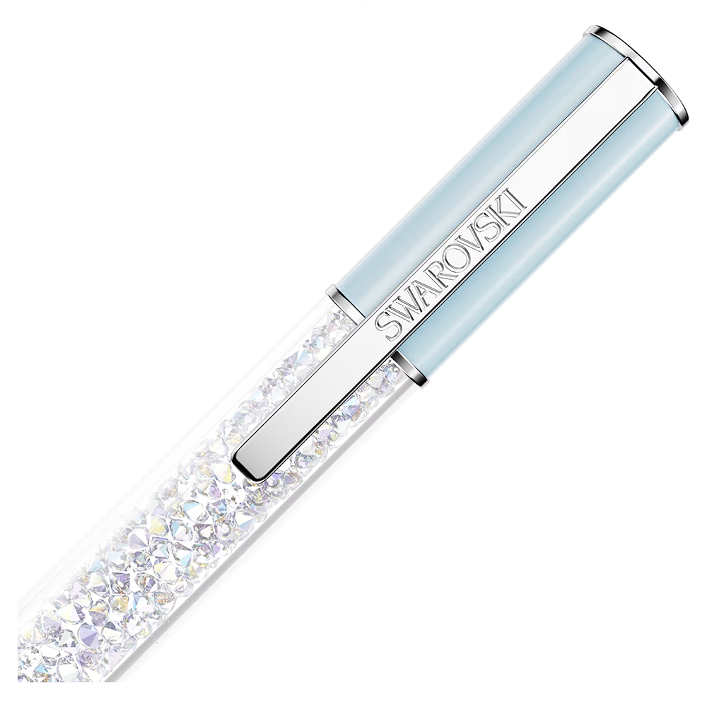 SWAROVSKI 施華洛世奇 Crystalline SCS 水晶淺藍色調圓珠筆-黑色墨水(5730493)  品號：14204228, , large