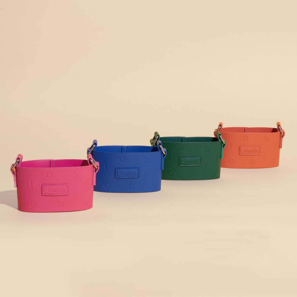Oolab Embossed Leather Reusable Cup Sleeve-My Palette Projects, , large