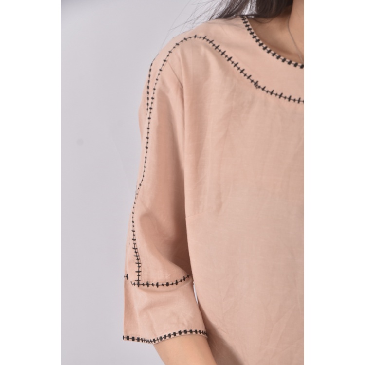 (M) meeijen粉杏色長袖上衣二手衣, , large