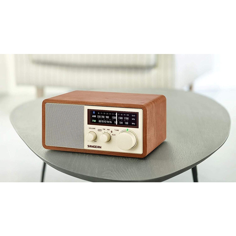 ANGEAN Mountain Bluetooth Two-Band Retro Radio WR16, , large