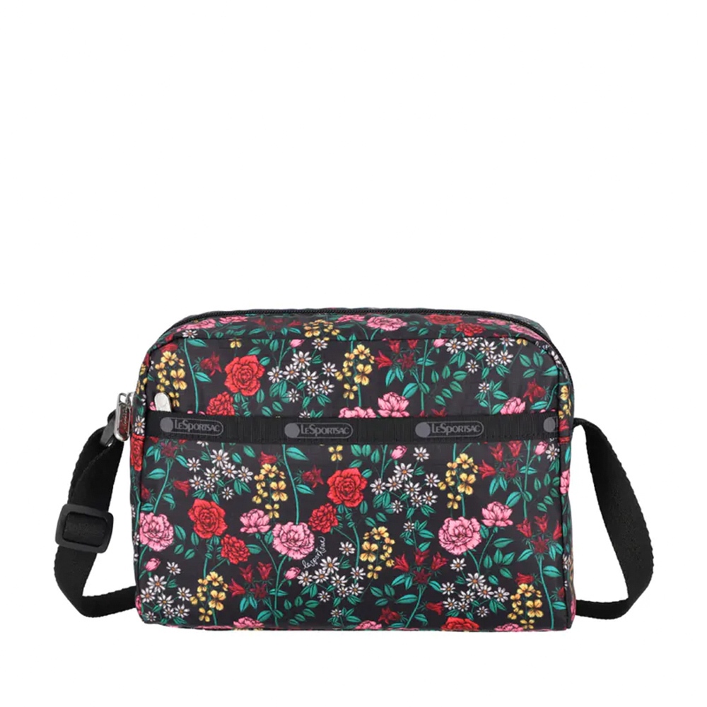 |快速出貨|Lesportsac Daniella Crossbody 拉鍊斜背包 側背包 送禮-馥郁花語, , large