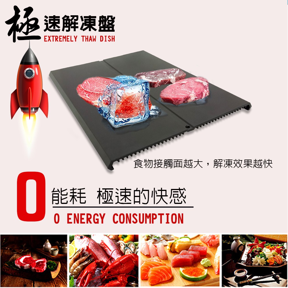 金德恩 GS MALL 台灣製造 一入 急速解凍盤 解凍盤 解凍板 急速盤 解凍器 快速解凍板 解凍料理 料理解凍盤, , large