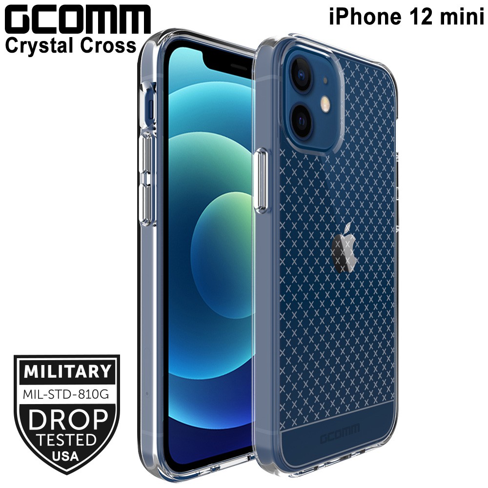 GCOMM iPhone 12 mini (5.4吋) 十字紋軍規防摔殼 Crystal Cross, , large