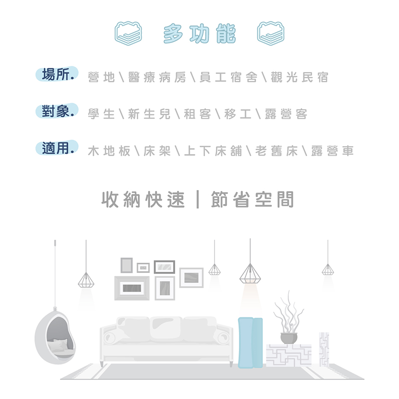［熊棉］未來科技石墨烯智慧床墊｜3.5尺｜, , large