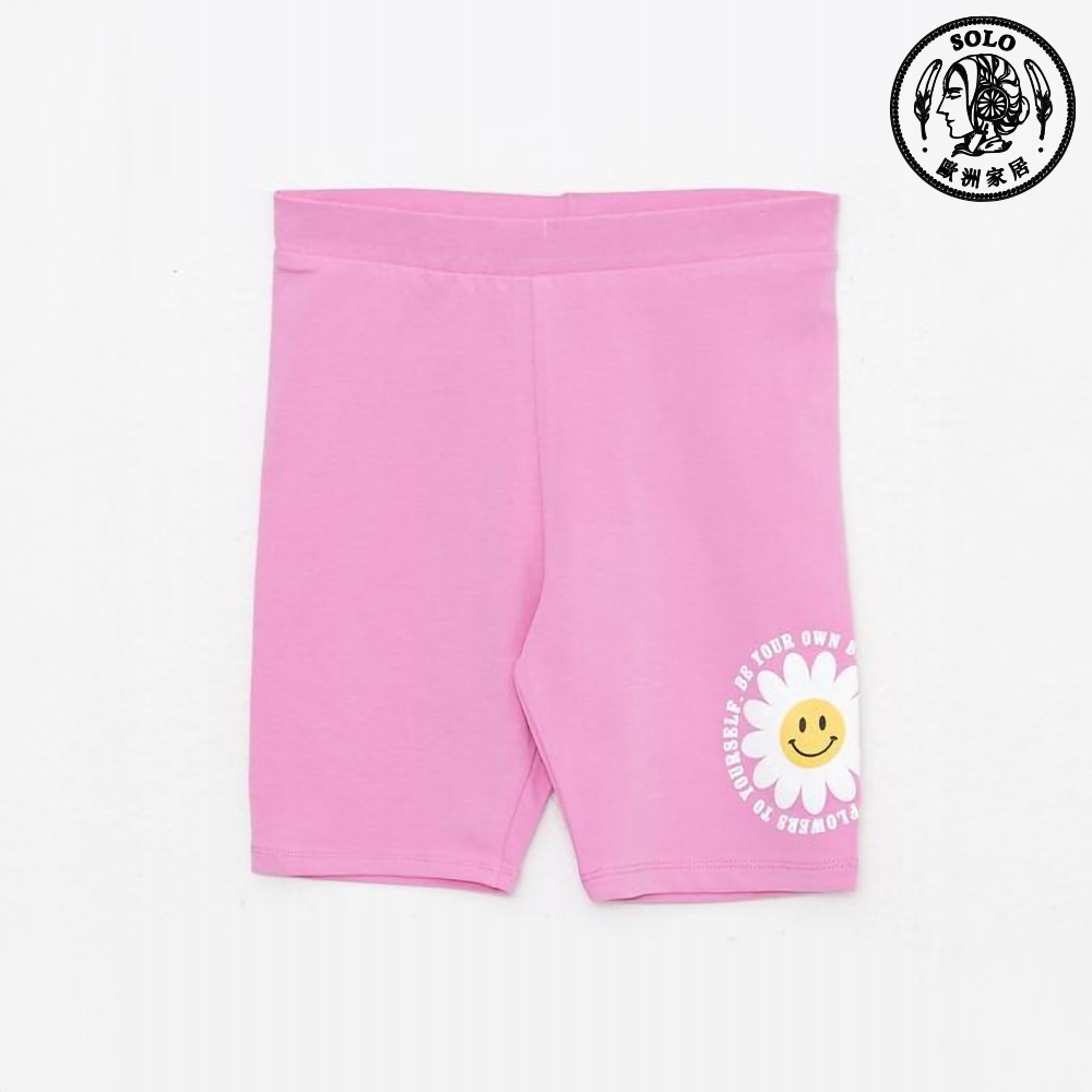【SOLO Vintage】LCW Girls Cute Elastic Shorts Pink Made in Turkey 7-8y