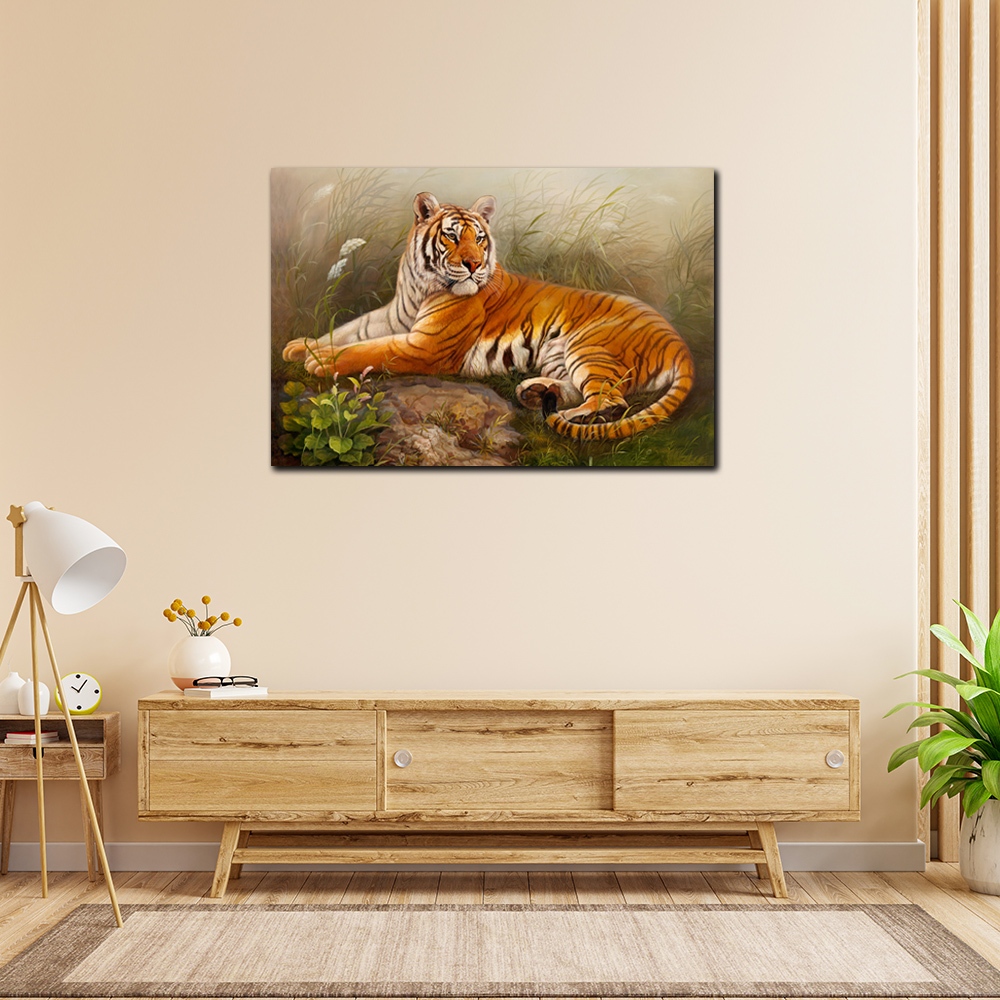 【御畫房】雄風萬里 國家一級畫師手繪油畫60&times;90cm(VF-68), , large