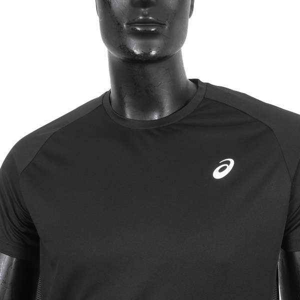 Asics Luminous 男 短袖 上衣 亞洲版 運動 路跑 透氣 快乾 輕量 黑 [2011C974-001], , large