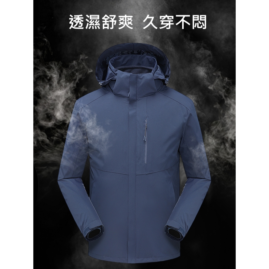 【TECTOP 探拓戶外】女款1245180兩件式衝鋒外套(採用耐磨機能布！防風/擋雨/保暖三合一冲鋒衣), , large