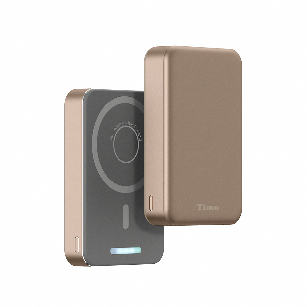 【Timo】Magic-Cube 20W PD Fast Charging 3-in-1 Wireless Power Bank 10000mAh - Gold, , large