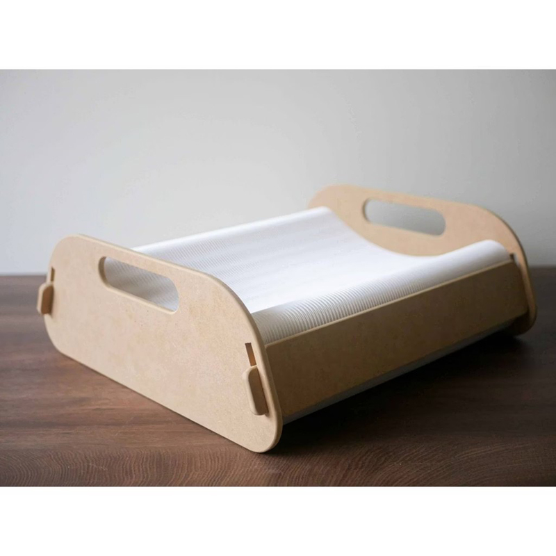 Waffle | Honeycomb Paper Storage Cat Bed, , large