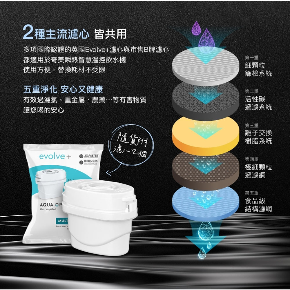 CHIMEI 3L Instant Heating Smart Temperature Control Water Dispenser WB-30MWTA, , large