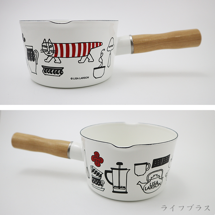 日本進口Skater小貓IH琺瑯牛奶鍋-13cm-1支, , large