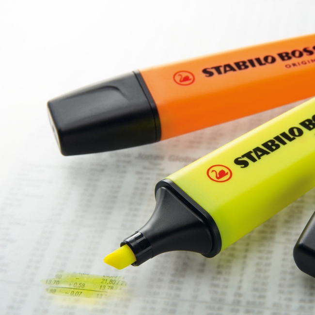 【德國天鵝STABILO】BOSS ORIGINAL 波士經典螢光筆6色(ST70/6), , large