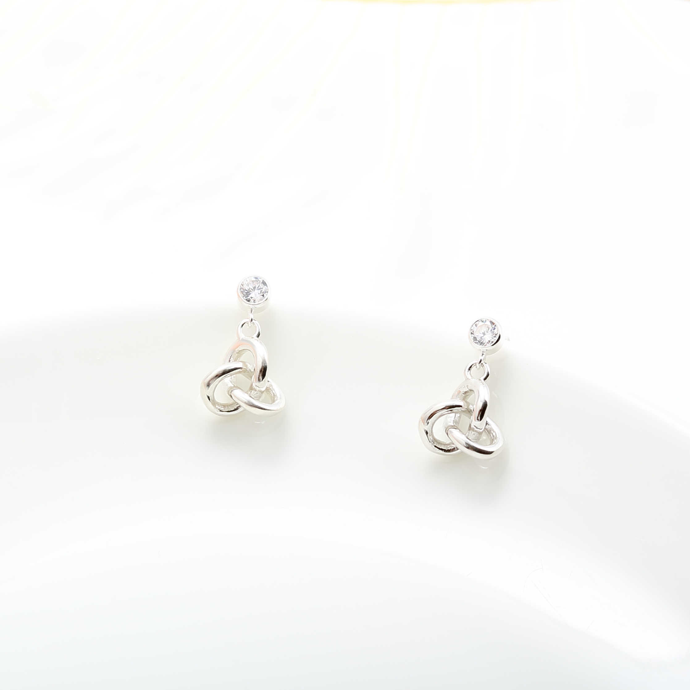 【Angel & Me】Love infinity s925 sterling silver earrings gift