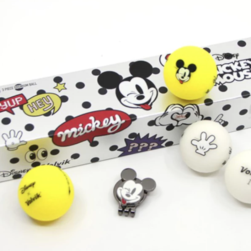Volvik x Disney Mickey Golf Ball & Ball Marker Set, , large