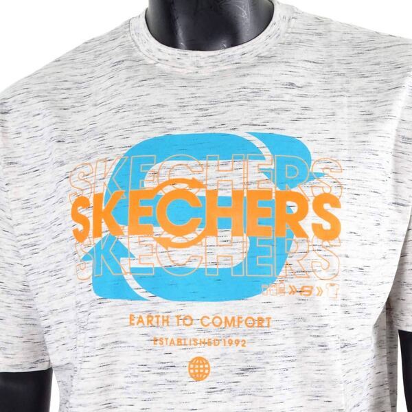 Skechers Shirts 男女 短袖 T恤 環保 再生 舒適 自然 綠時尚 米 [L221U035-015W], , large