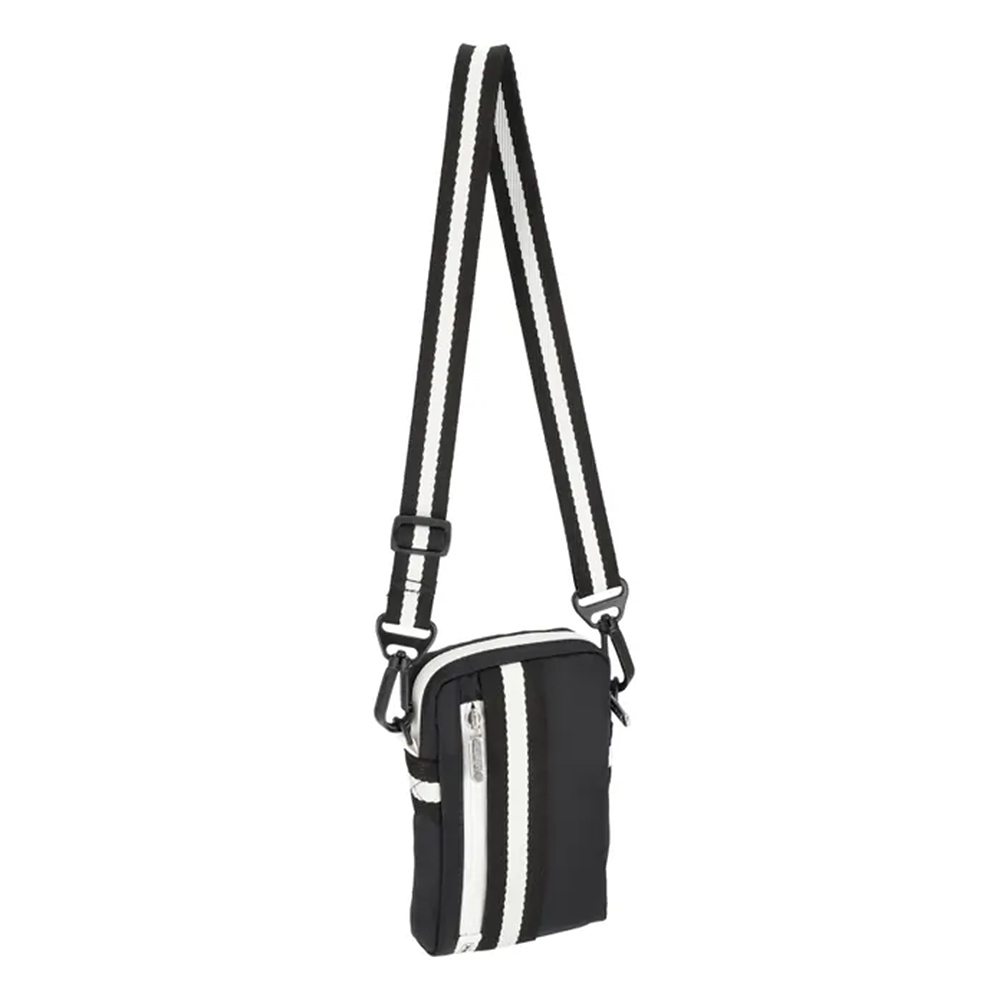 |快速出貨|Lesportsac Mini Web Crossbody 隨身小包 手機包/ 滾邊夜幕黑, , large