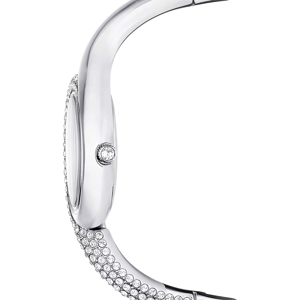SWAROVSKI 施華洛世奇 Dextera 迷人曲線手鐲式水晶手錶 女錶-29mm 送禮推薦 5700996, , large