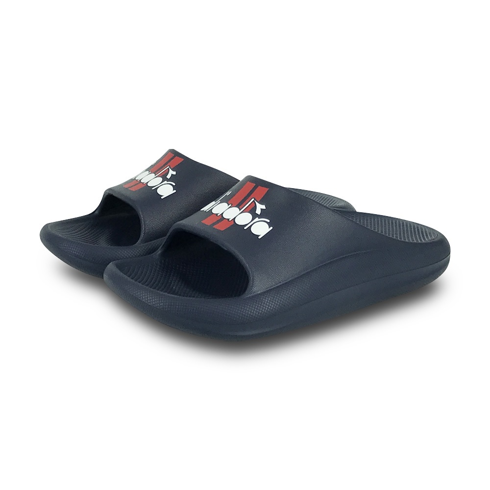 DIADORA迪亞多那 MIT童趣厚底拖鞋 童拖鞋 童鞋 台灣製造 緩震 Q彈 舒壓 人體工學 防滑 黑 寶藍 粉 藍, , large