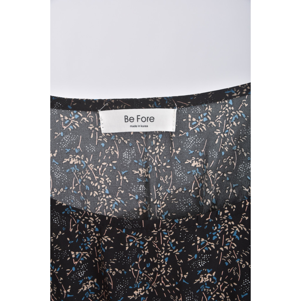 (M) be fore質感圓領黑色綁帶洋裝二手衣, , large