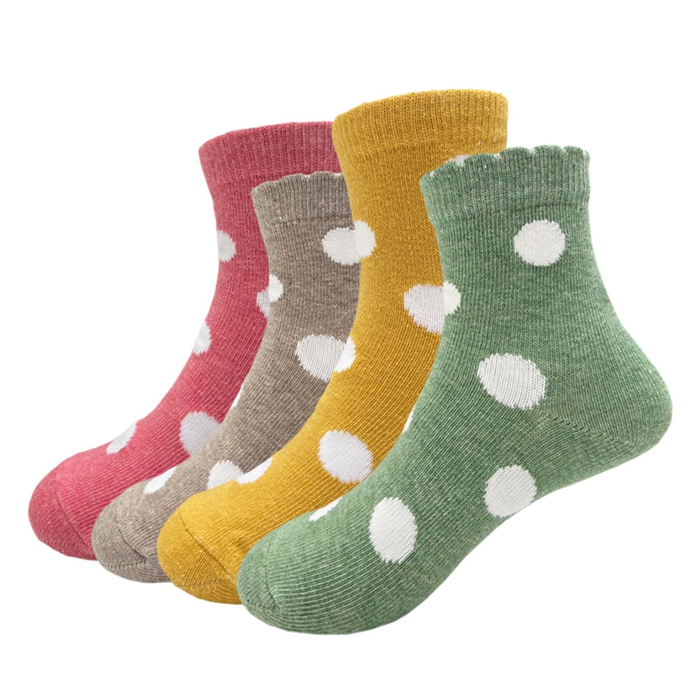 【BVD】圓點1/2童襪<紅,17-21cm>B572 短襪 襪子, , large