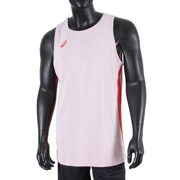Asics Apparels 男 籃球背心 訓練 運動 吸濕 快乾 輕量 舒適 雙面 紅 [2063A255-600], , large