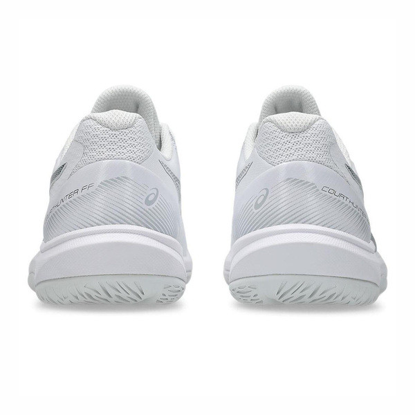 Asics Court Hunter Ff 女 羽球鞋 支撐 抗扭 瞬移 白 銀 [1072A112-102], , large