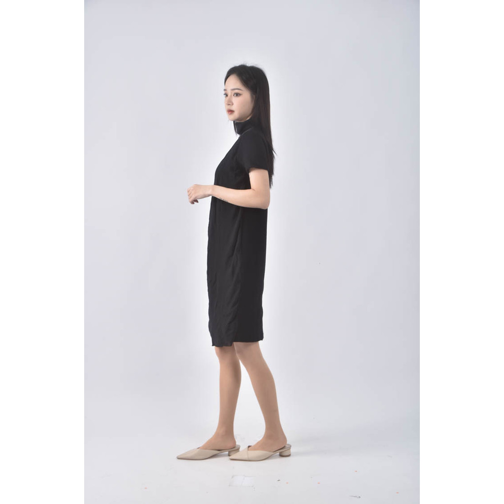 (S) liviana conti高領黑色洋裝二手衣, , large