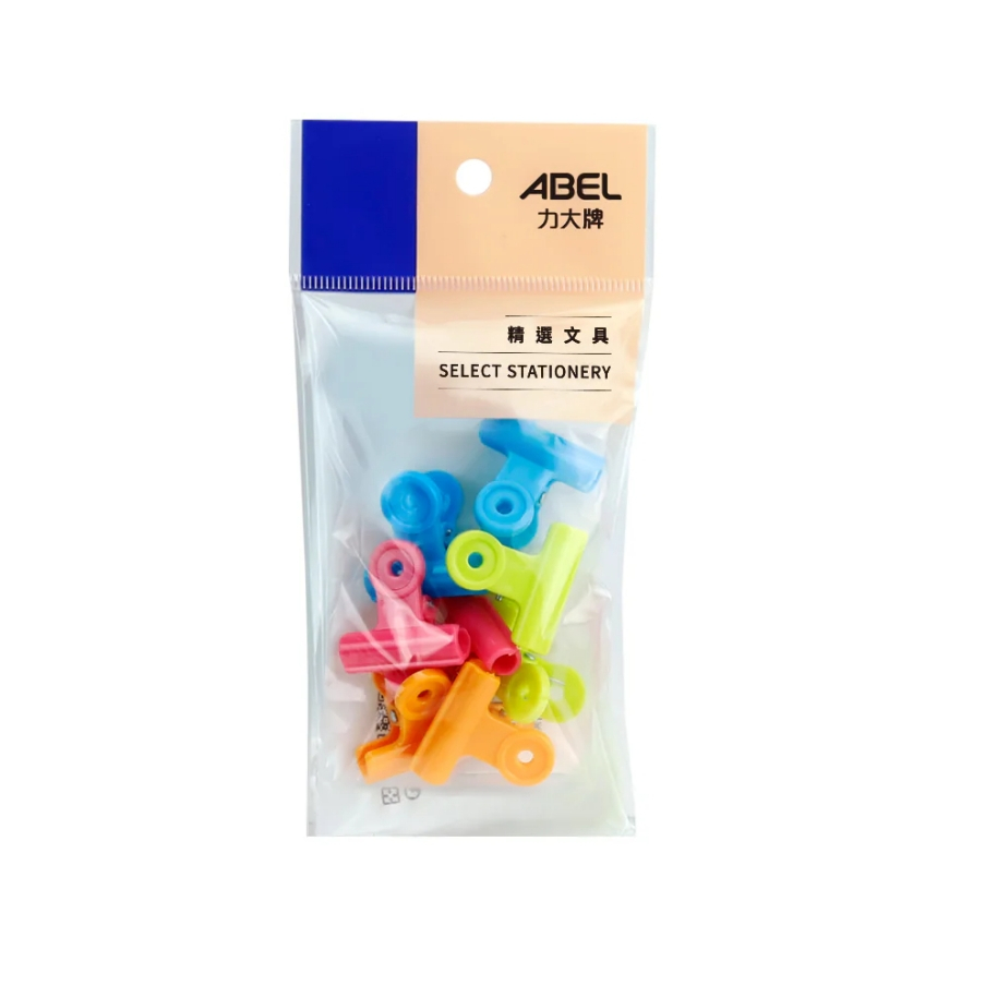 力大牌ABEL 彩色塑膠圓夾(多款)46222-32mm, , large
