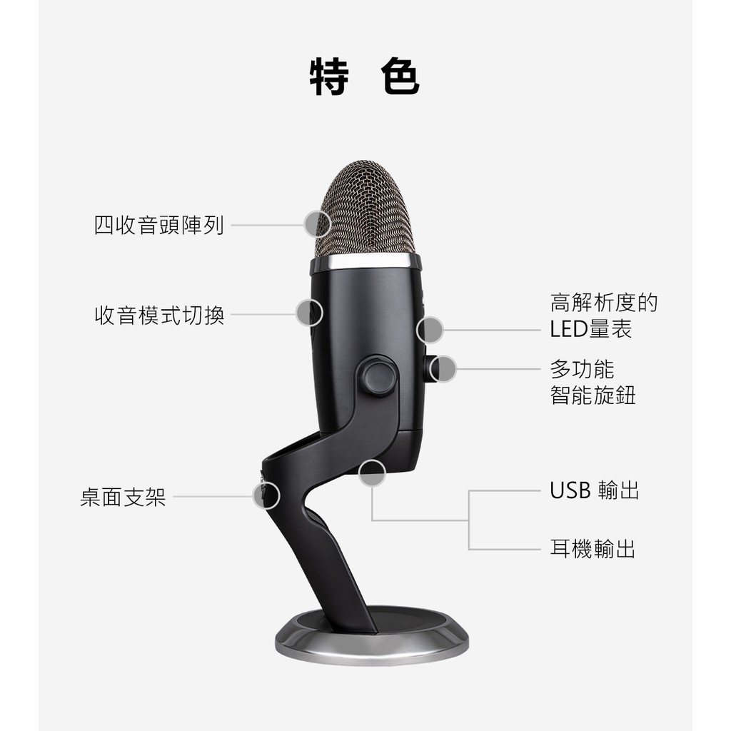 Blue Yeti X  USB 麥克風 【敦煌樂器】, , large