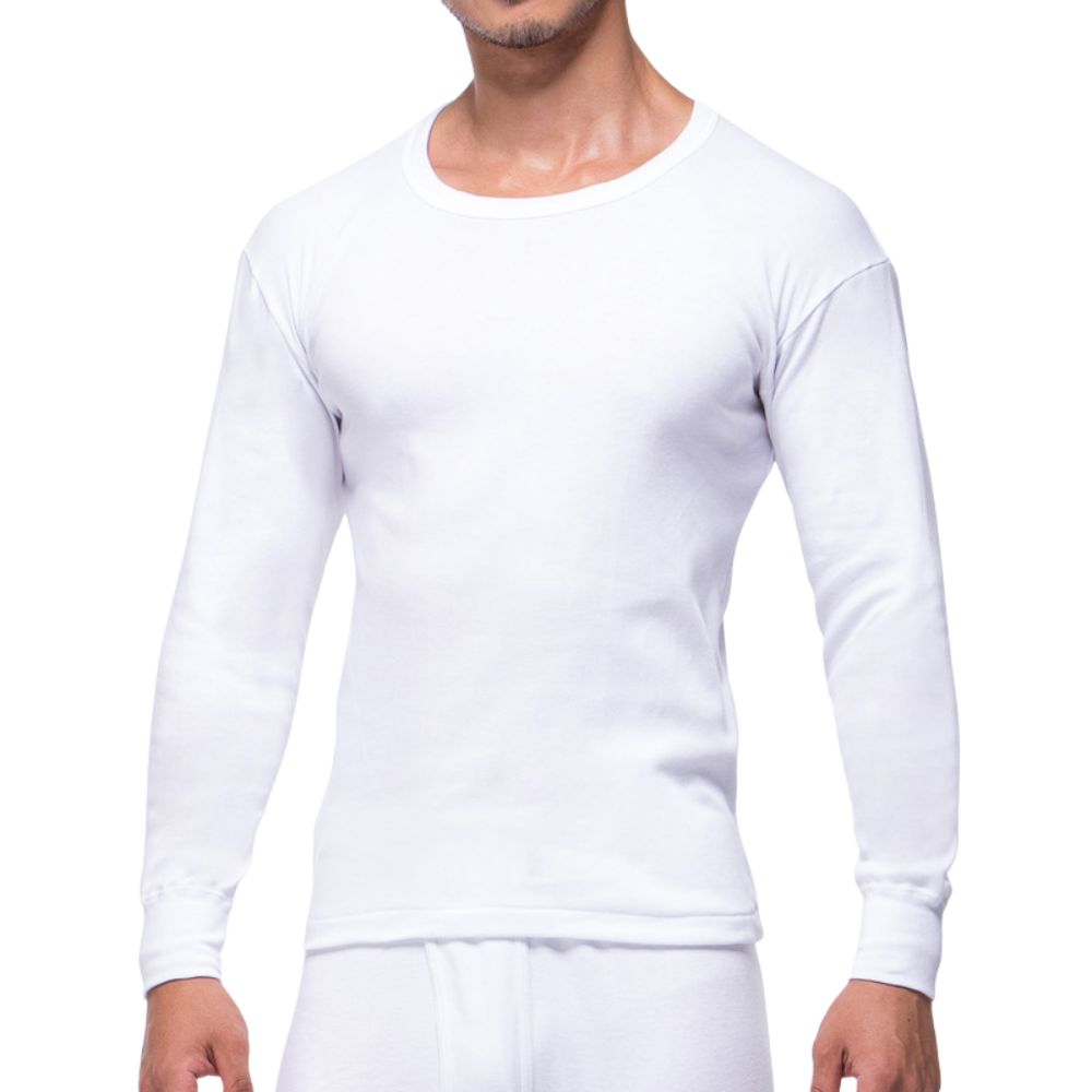 宜而爽新舒棉男圓領長袖衫, , large