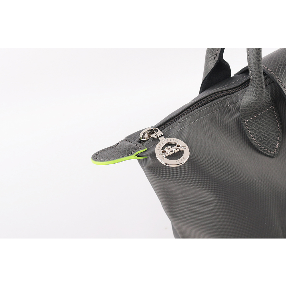 LONGCHAMP S號短把LE PLIAGE GREEN摺疊水餃包(石墨灰), , large