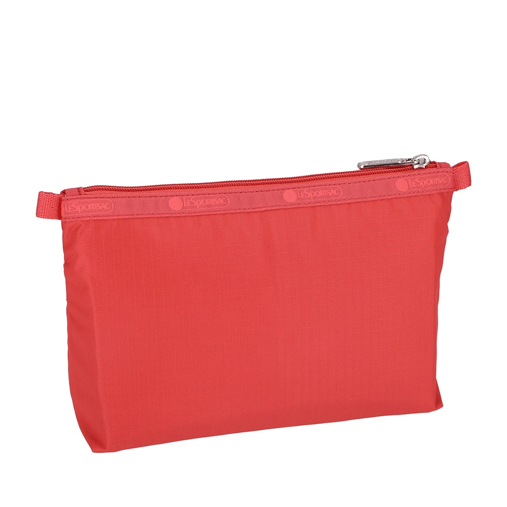 |快速出貨|Lesportsac Cosmetic Clutch 雙層拉鍊收納化妝包/ 玫瑰紅, , large