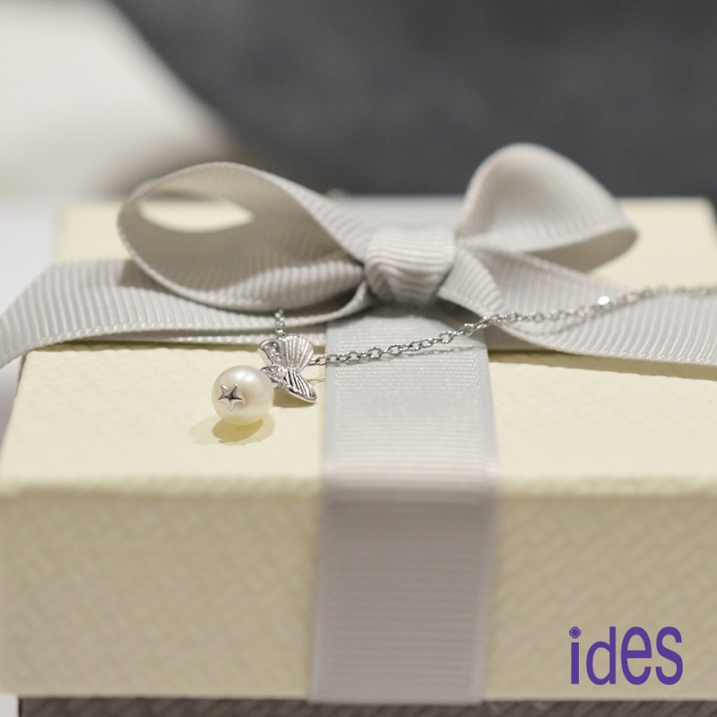 [ides愛蒂思] 送禮 輕珠寶巴洛克設計款星願系列天然珍珠項鍊3選1, , large