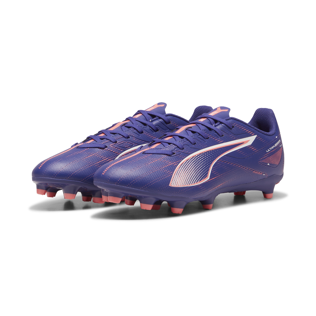 PUMA ULTRA 5 PLAY FG/AG 成人足球釘鞋 藍粉 草地釘鞋 大釘 10768901 【樂買網】, , large