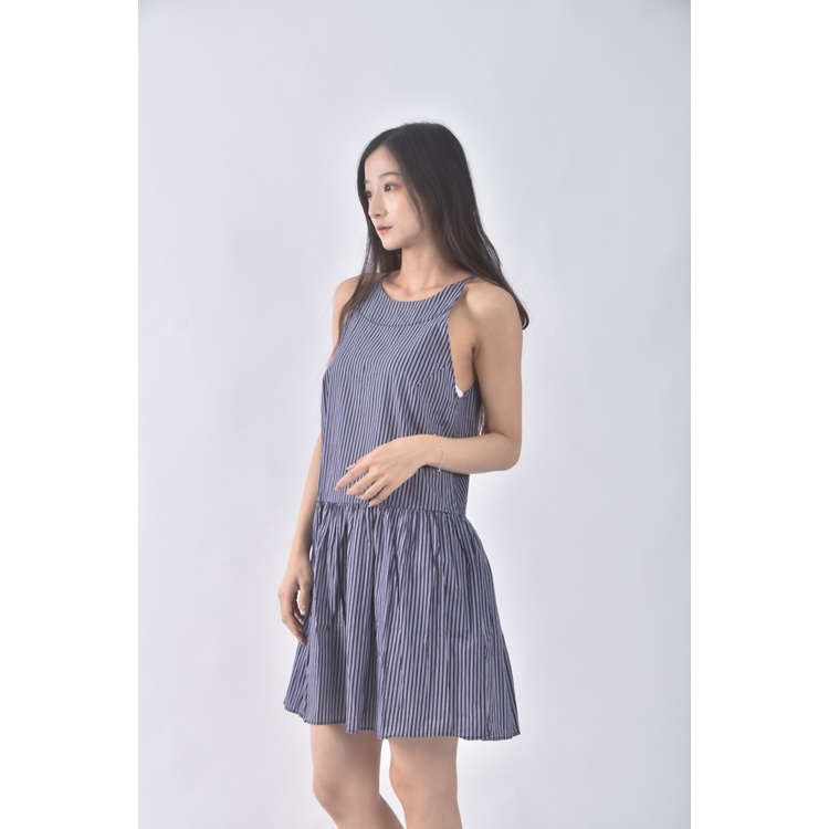 (S) avilas質感無袖藍色洋裝二手衣, , large