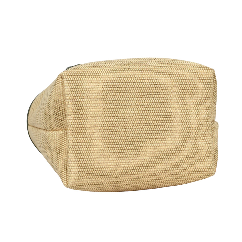 LONGCHAMP S號 LE PANIER PLIAGE 草編二用包/卡其綠, , large