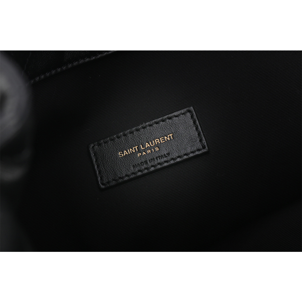 YSL Jamie 4.3 菱格紋小羊皮附小袋肩背包/黑色, , large