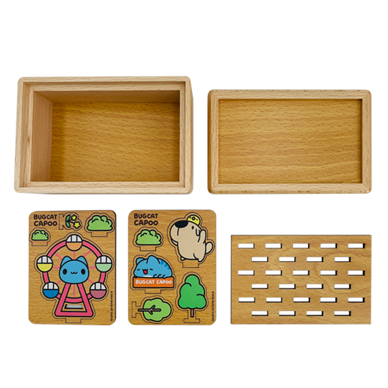 Wooden treasure box, , large