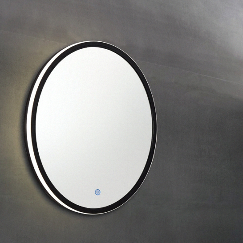 【H&R安室家】 布魯托 智能LED發光觸控圓型燈鏡(掛鏡/浴鏡/化妝鏡/鏡子) ZA0197, , large