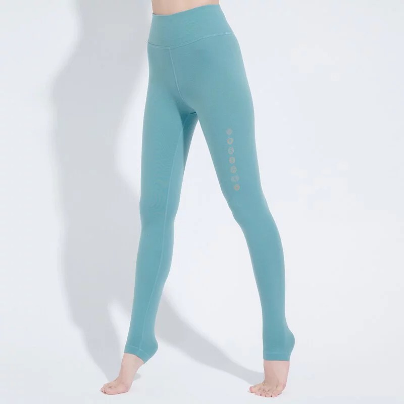 YOGA FLOW Chakra Pants - 脈輪柔彈緊身長褲 - 尼羅藍 Nile Blue